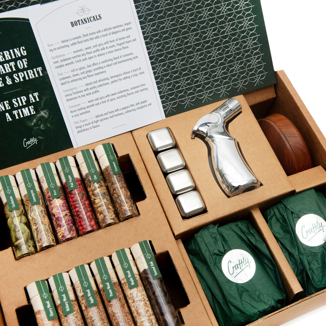 Craftly – Whisky Smoker Set – Premium Accessories – Gift Box - Mood4whisky