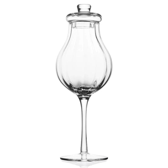 Whisky Glass G610 – 200 ml – with Lid – Hand - Blown – Amber Glass - Mood4whisky